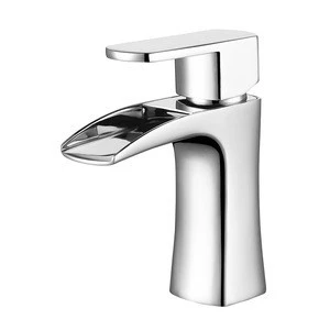 HIDEEP bathroom cold and hot water tap pure brass Chrome basin faucet