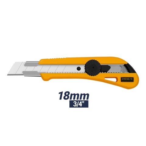 High quality 18mm blade manual cutting knife ABS utility cutter knife for compatible olfa