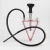 Import High Quality  Arabic modern Transparent fashion  Acrylic fancy Triangle Portable hookah from China