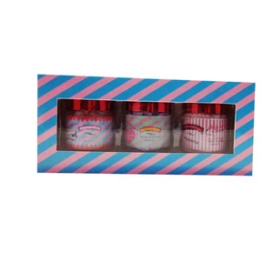 high quality bath salt with shiny cap in paper box