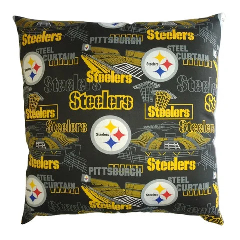 High quality Double sided New Type Throw Pillow NFL Pittsburgh Steelers Throw Pillow Decoration cover