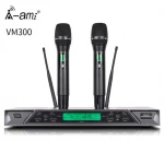 High quality Dual channel UHF wireless microphone ,Professional KTV Wireless Microphone,Outdoor DPLL wireless singing microphone