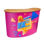 High quality foldable promotion trade show table portable counter display