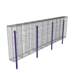 High Quality Iron Wire Mesh Galvanized Welded Gabion Basket Wall for Garden Fence Design 2x1x0.5m KAAPGN