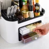 High Quality Kitchen Multi-function Seasoning Boxed Set Plastic Knife Holder Supplies Condiment Bottle Mix Tool Holder