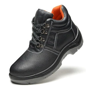 High Quality leather Industrial working safety shoes with 6 Month Quality Warranty