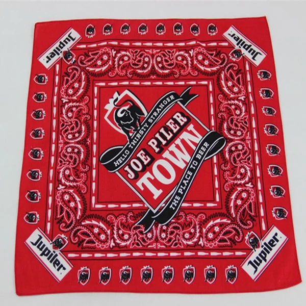 High quality limited custom design print cotton square bandana