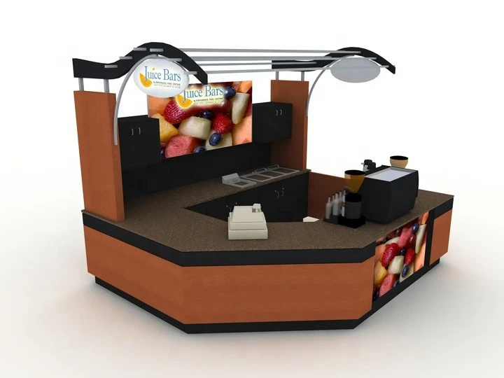 High quality modern coffee shop kiosk decoration furniture cafe bar design for sale