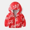 High quality professional soft comfortable cartoon pattern children  winter baby boy jacket for kids