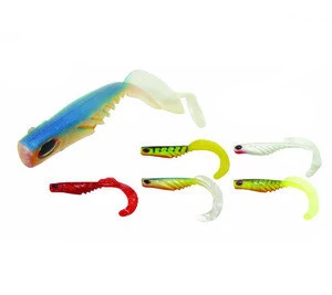 High quality Silicone Artificial Hard Bait Swimbait Soft Plastic Bait Wobblers Fishing Lures