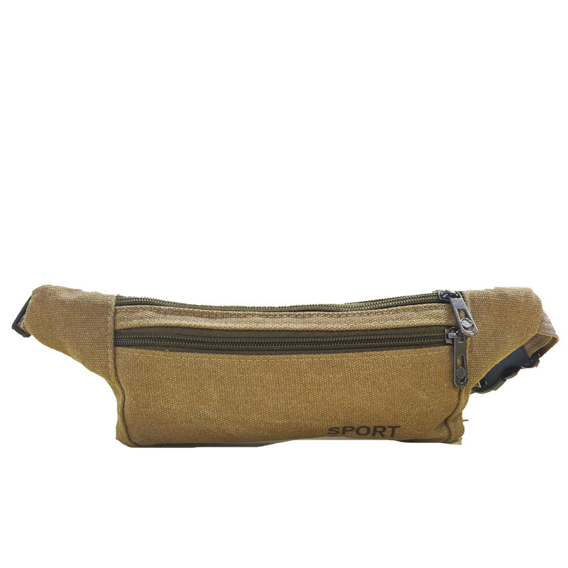 high quality sport fanny pack waist bag custom print waterproof canvas waist bag for men