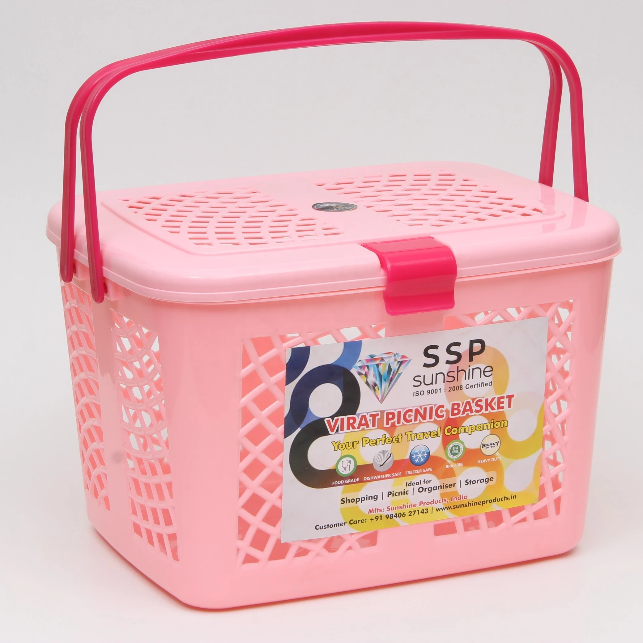 High Quality Trendy  Plastic Picnic Basket