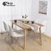 High quality wholesale modern style white chrome stainless steel legs dining chair