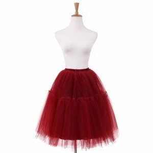 High Quality Wholesale Women Girls Dancewear Tulle Fluffy Pettiskirt Ballet Tutu Skirt