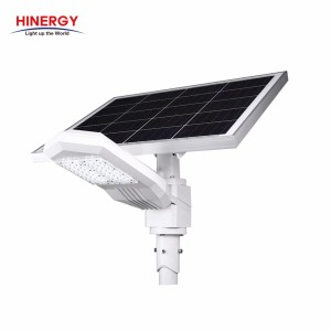 Hinergy Wholesale Outdoor Waterproof IP65 Road Pole Lamp All In One Integrated LED Solar Street Light