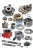 Import HITACHI SERIES Hydraulic motor plunger pump  hydraulic pump spare parts for  HMGC35(EX200-5 from China