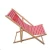 Import holiday bask sun custom fabric logo durable wood foldable beach chair from China