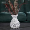 Home Decor Abstract Modern Spherical OEM Customized Porcelain 3D Vase