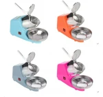 Home Electric Ice Cream Cone Maker Ice Crusher Machine Ice Shaver