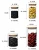 Import Home Use Plastic Food Spices Jars Nuts Container Set of 10pcs  Candy Storage Box With Lids from China