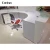 Import Hospital Modern Office Reception Counter Design for hotel White Gloss Shaped Reception Counter from China