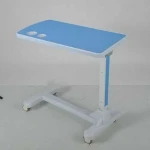 hospital patient Medical ABS adjustable overbed table folding moveable overbed table/Eating table
