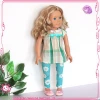 HOT!! Green and white 18" baby doll accessories doll t-shirt for dolls