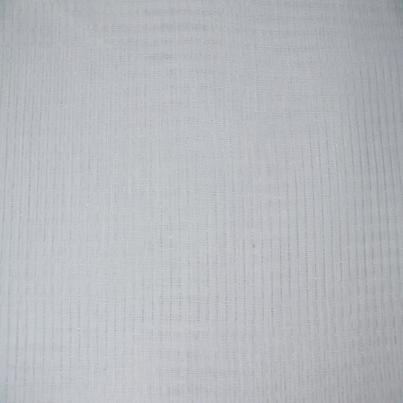 Hot high Quality 100% white hollow out  linen fabric