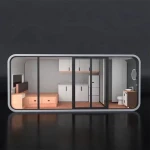 Hot sale factory direct price apple cabin prefab container cheap space capsule house hotel outdoor office