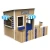 Import Hot Sale Factory Direct Price Children Kids Playset Outdoor Wooden Playhouse from China