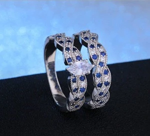 Hot sale gold plated ring set fine jewelry R40021