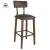 Import Hot sale low price restaurant furniture Industrial-Style custom PLYwood veneer PU leather bar chair use for restaurant or bar from China
