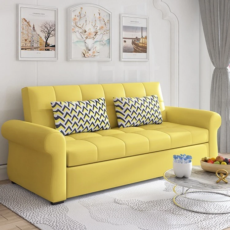Hot sale modern living room furniture wooden sofa sofa bed