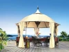 Hot sale outdoor garden dome shape patio wrought iron waterproof gazebo pavilion