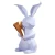 Import HOT Sales  resin animal craft indoor  rabbit statue with vase on back  for home decor from China
