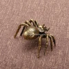 Hot sell CA921 Japanese style lid set copper lid holder tea pet creative small copperware solid brass spider desktop ornament