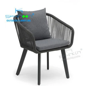 Hot Sell Cheap rope chair china factory Modern Patio garden chair aluminium Wholesale chair outdoor(71142A)