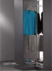 Hot sell three layers rotating clothes basket wardrobe accessories with clothes rack for 90 degrees corner wardrobe