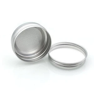 Hot selling 5ml 10ml 15ml 1/2oz 30ml 1oz 60ml 2oz 80ml 100ml 120ml 150ml aluminum Cosmetic tins round candle jar with screw lids
