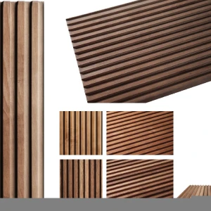 Hot Selling Cheap Price Plank Wood MDF Integrated Wallboard Black Walnut Outdoor Bamboo Wall Panel for PVC Ceiling Sheet