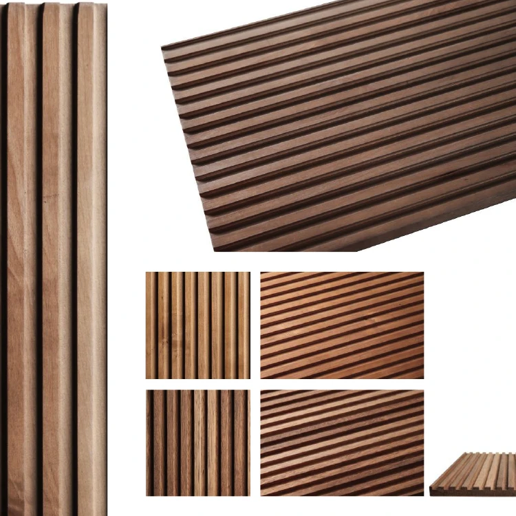 Hot Selling Cheap Price Plank Wood MDF Integrated Wallboard Black Walnut Outdoor Bamboo Wall Panel for PVC Ceiling Sheet
