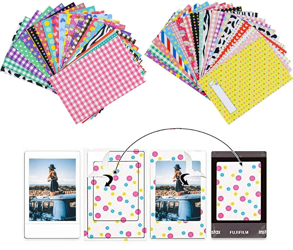 Hot Selling Fujifilm Instax Mini Film 3 Inch 64 Pockets Photo Album for Mini 7s 8 8+ 9 25 26 50s 70 90 (Flamingo Pink)
