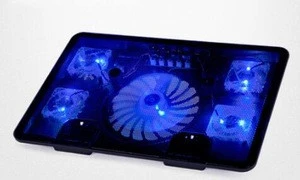 Hot Selling Gaming Laptop Cooler Five Quiet Fans LCD Screen Strong Wind Speed Designed Radiator Fan for Gamer Office NR0008