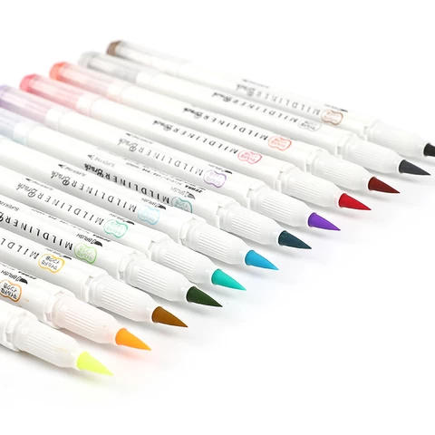 Hot Selling japan Zebra mildliner brush pen WFT8 creative art marker pen School supplies kawaii