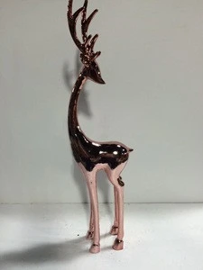 Hot-selling New Design Artificial Home Decorative Resin Crafts Standing Deer Statue Deer Figurine