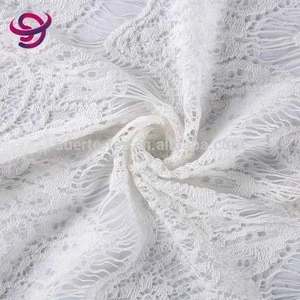 hot selling wholesale bridal white custom swiss cotton nylon lace fabric