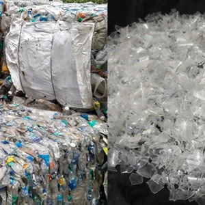 Hot Washed Recycled PET Flakes / Pet Bottle Plastic Scrap