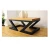 Import Hotel Center Coffee Table Wood Top Designs With Metal Legs from India