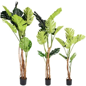 Indoor Decorative/Ornamental  180cm Plastic artificial Philodendron Plant bonsai Tree