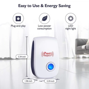 Indoor Insect Bug Repellent Plug In Electronic Ultrasonic Pest Repeller